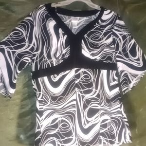 Black and white shirt